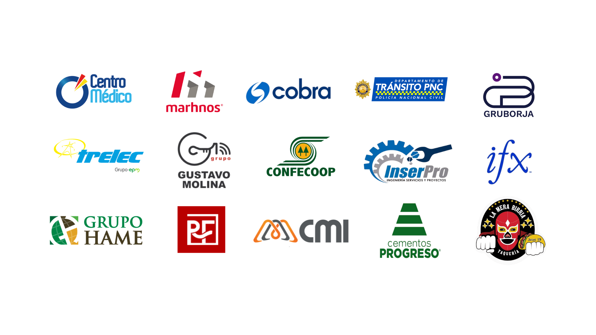 Logos de clientes INGEOTEC